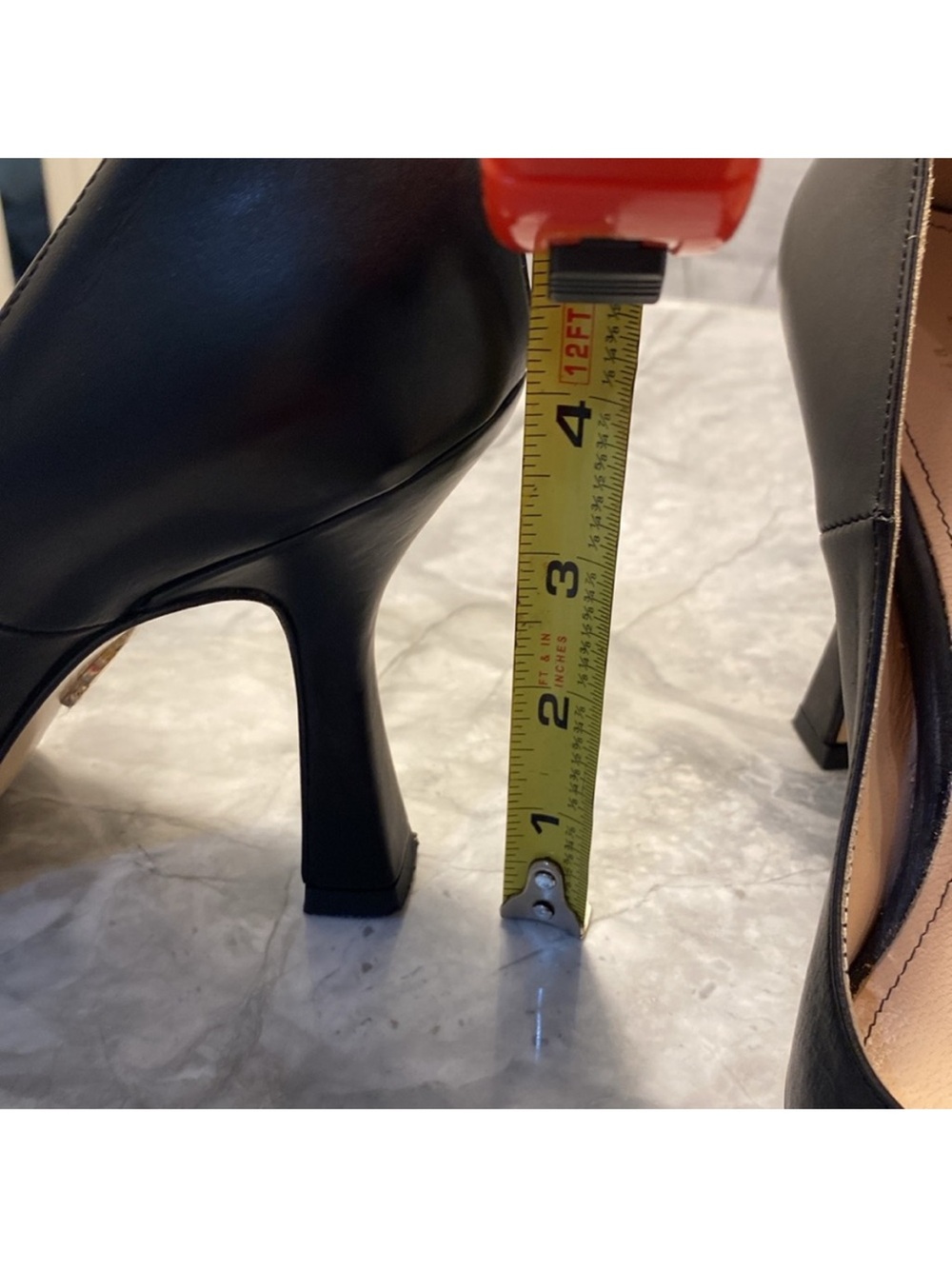 Beau Soles Black Pointed-Toe Women's High Heels - Picture 5 of 7